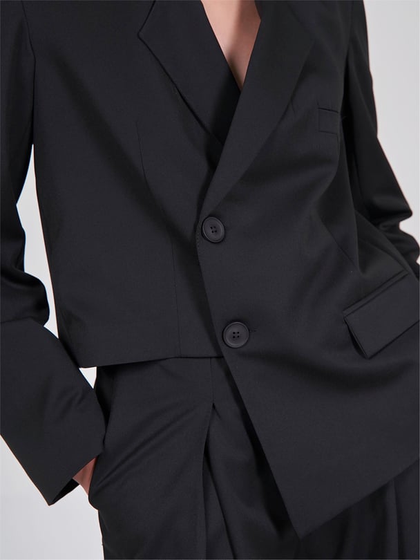 BLAZER WITH ASYMMETRICAL FRONT CLOSING