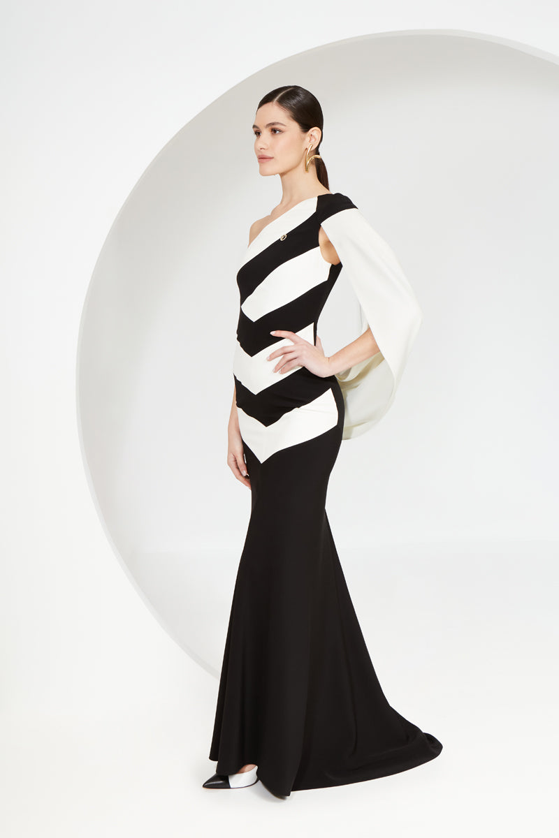 Monochrome Mastery Gown