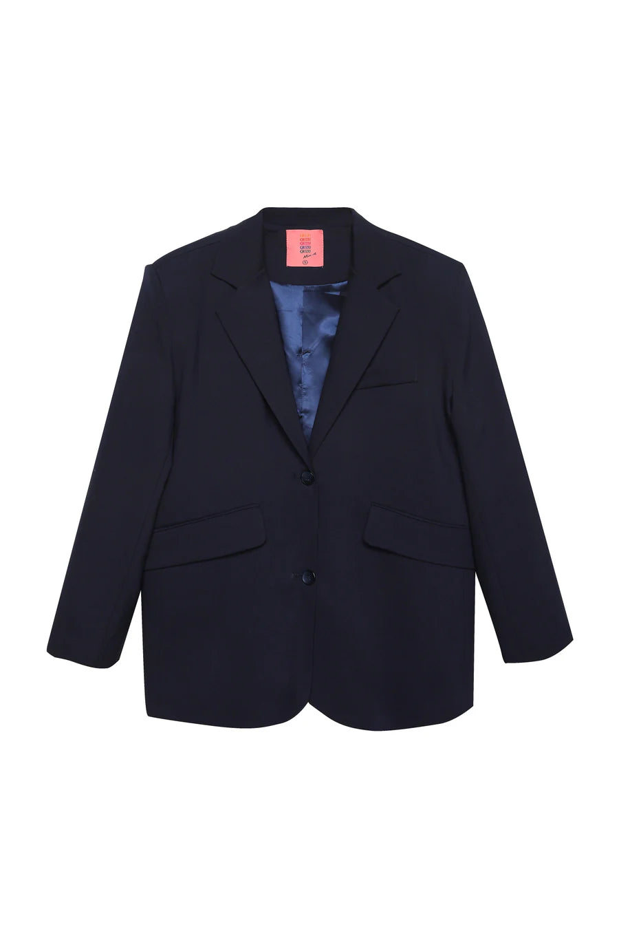 Blazer with number and text print