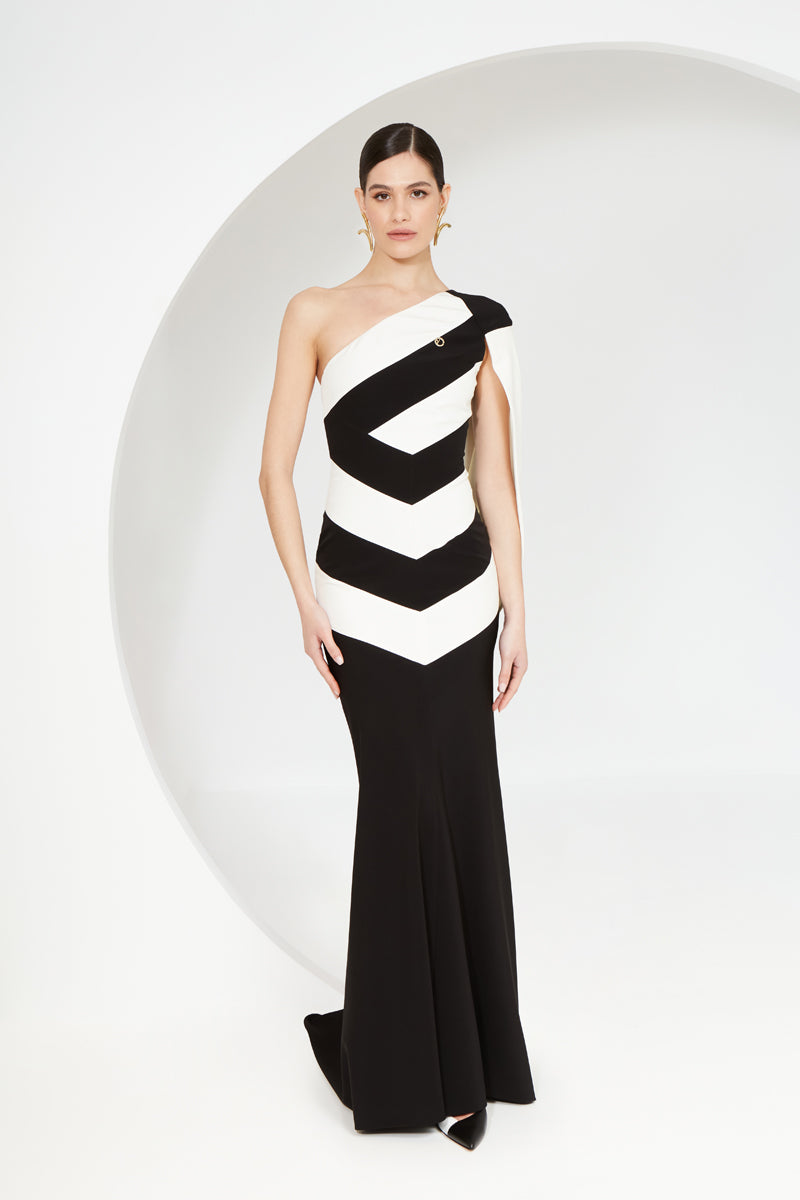 Monochrome Mastery Gown