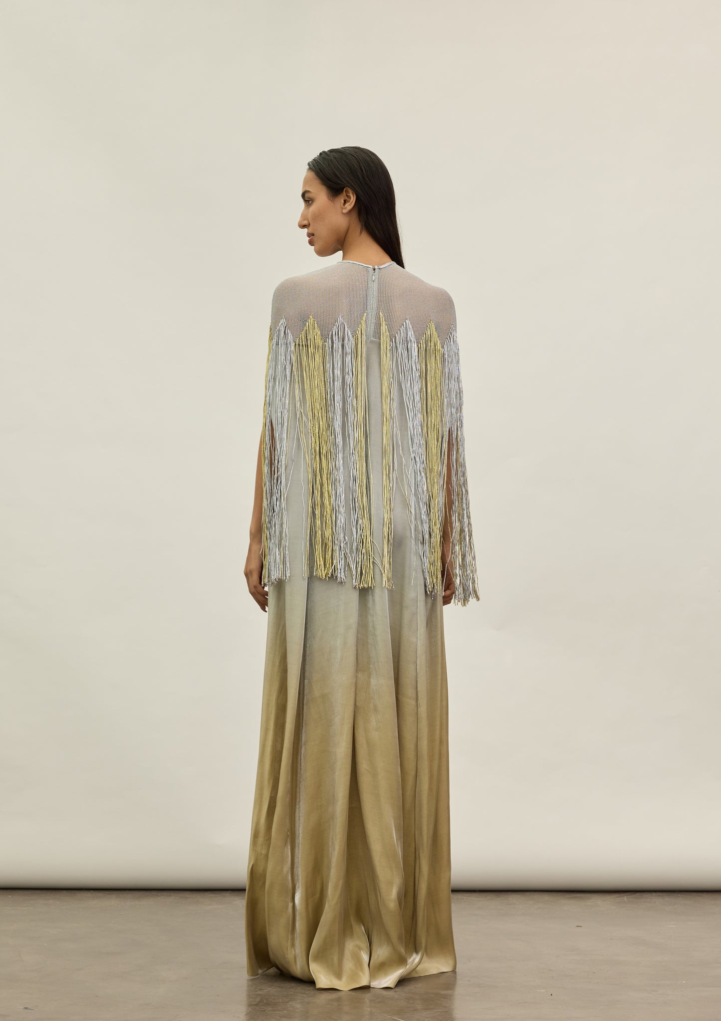 Gold & Silver Metallic Kaftan