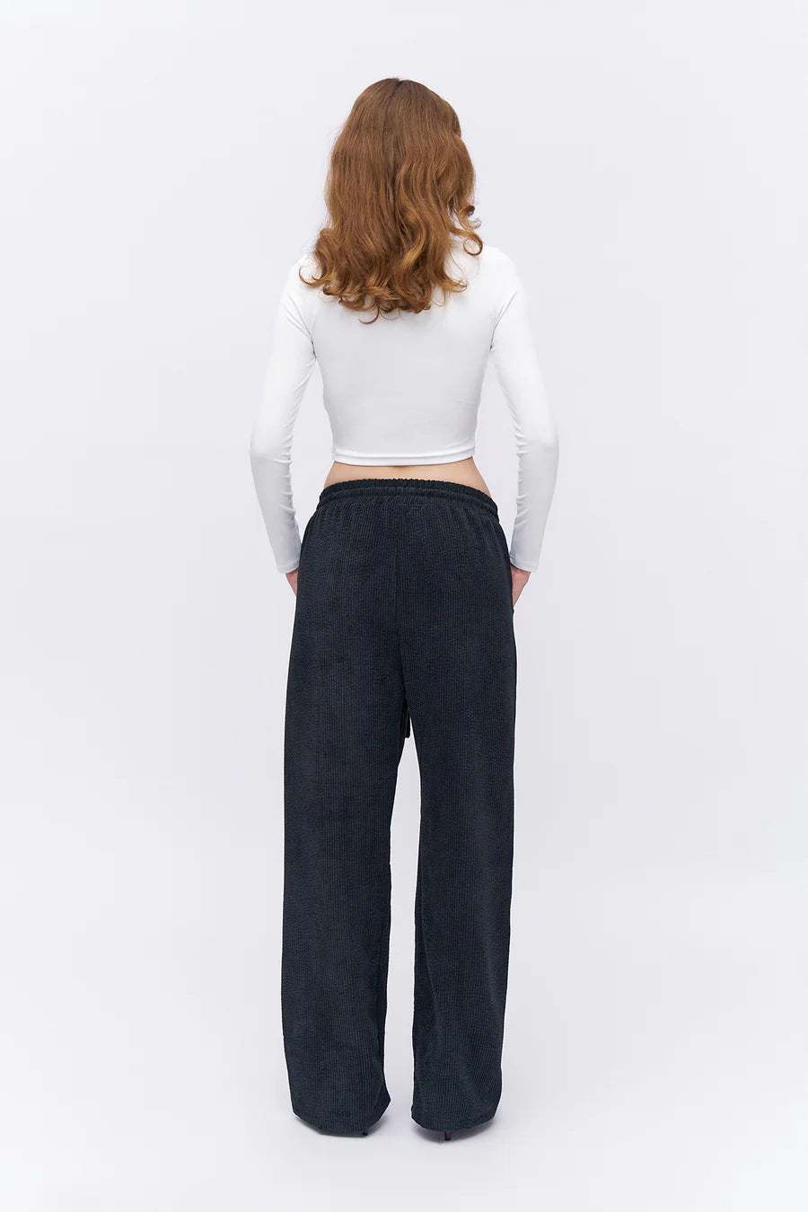 Elasticated Waist Velvet Pants