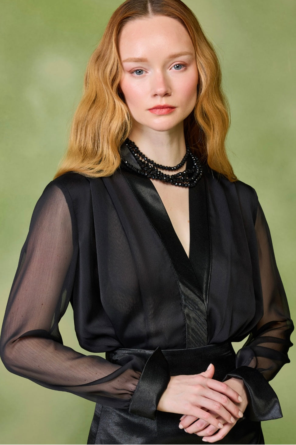 Sheer Black Blouse