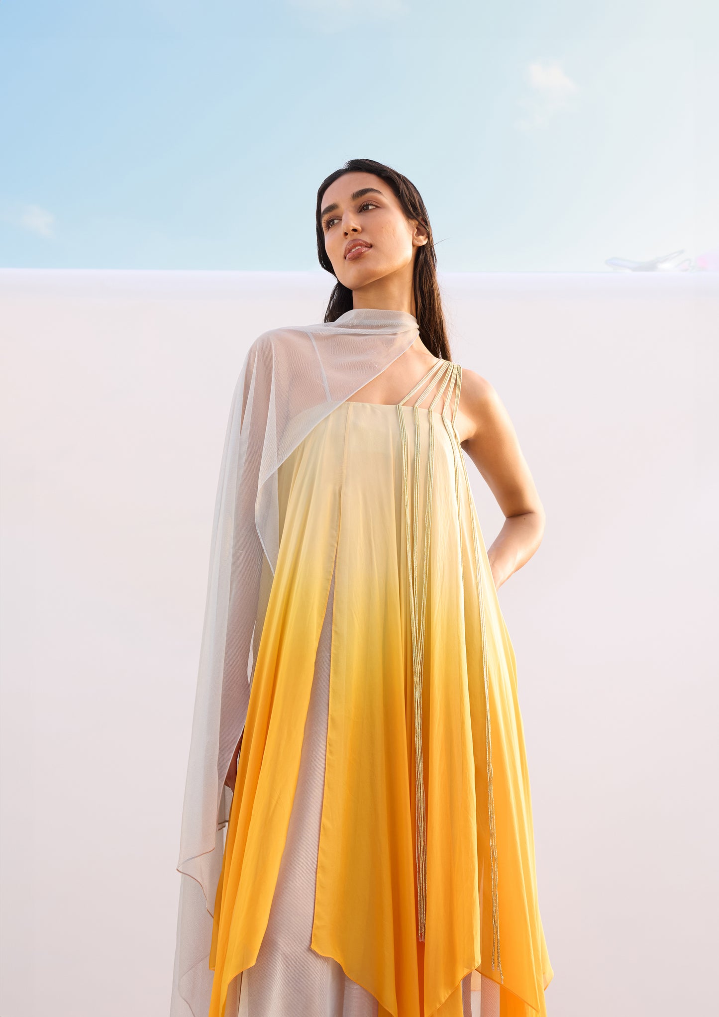 The Sunbeam Fall-Panelled Dress