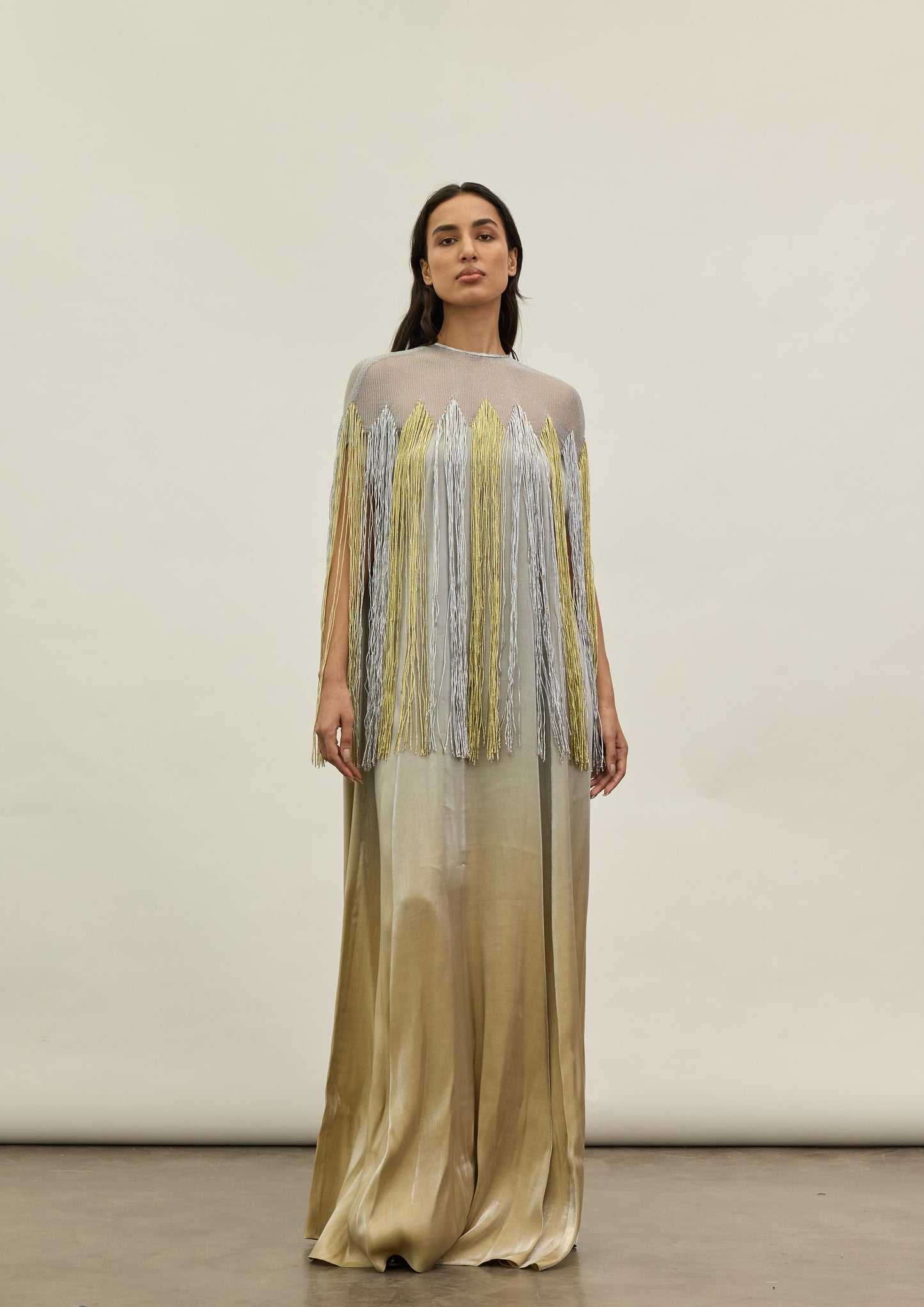 Gold & Silver Metallic Kaftan