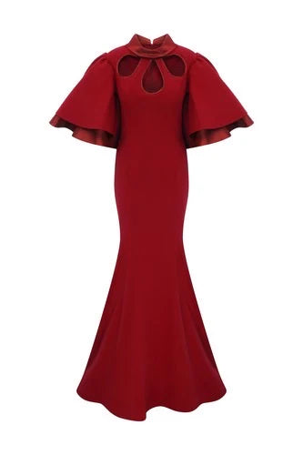 Keyhole Neck cut Gown