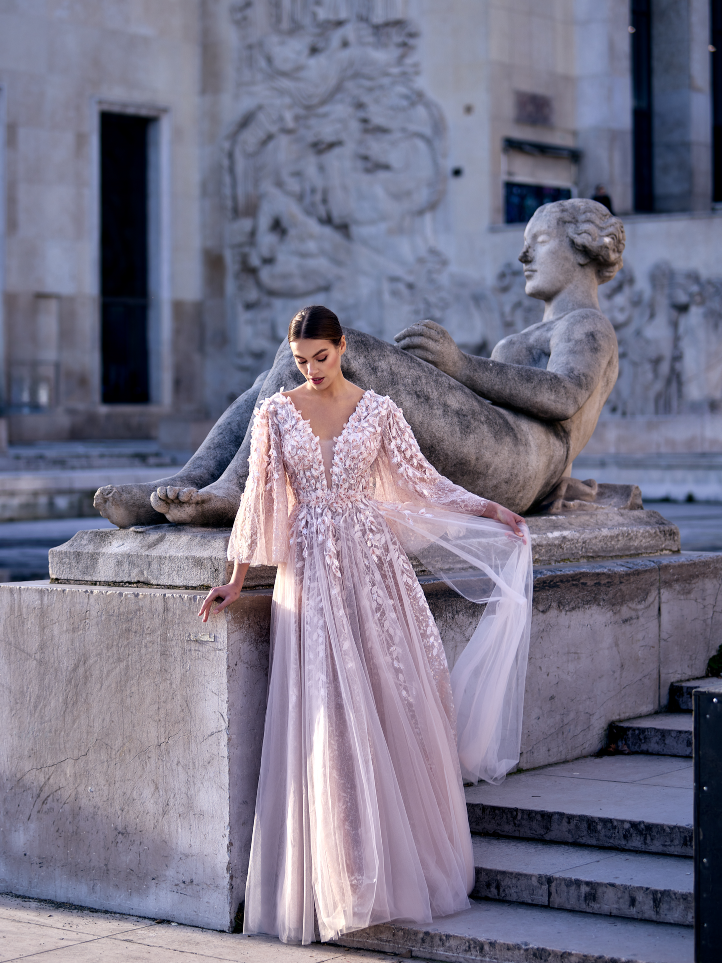 A Romantic Blush Gown