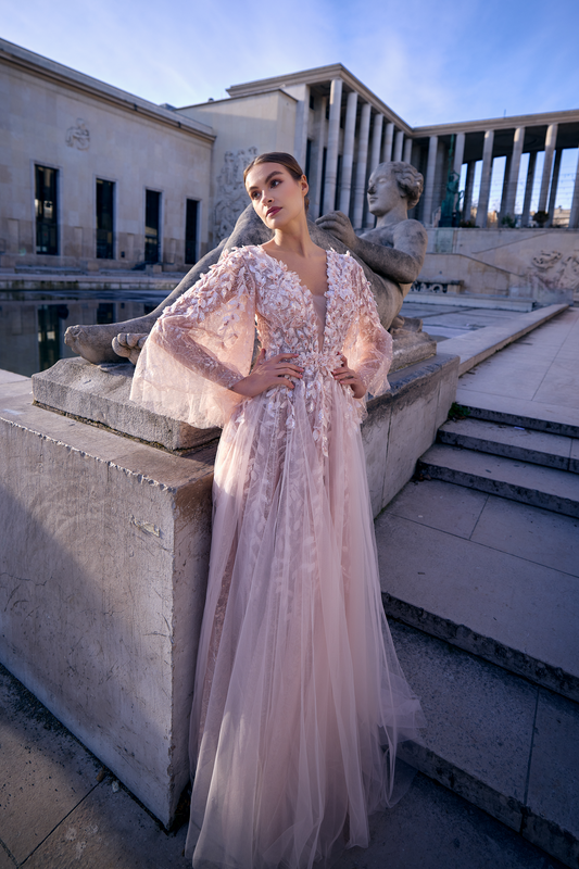 A Romantic Blush Gown