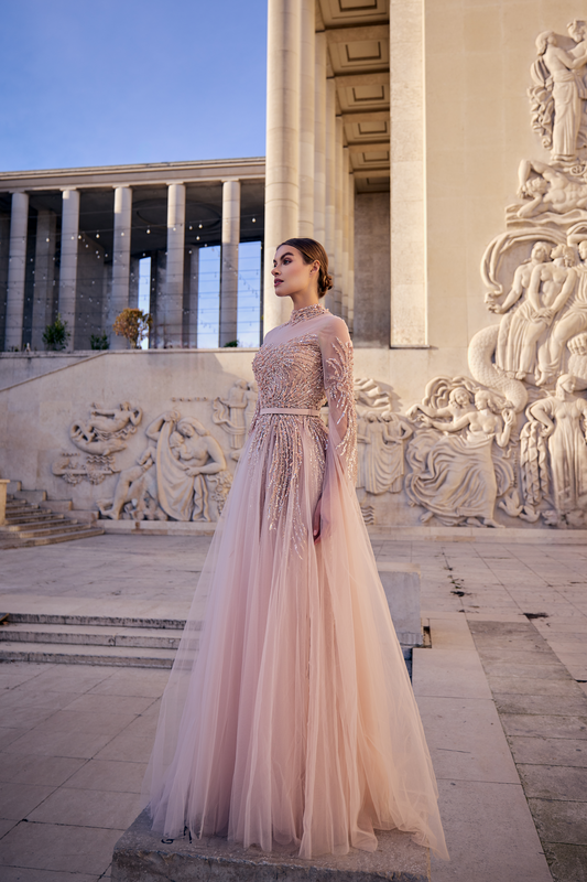 A Dreamy Blush Gown