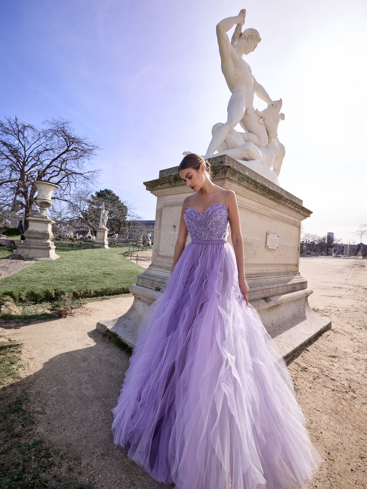 A Lavish Lavender Gown