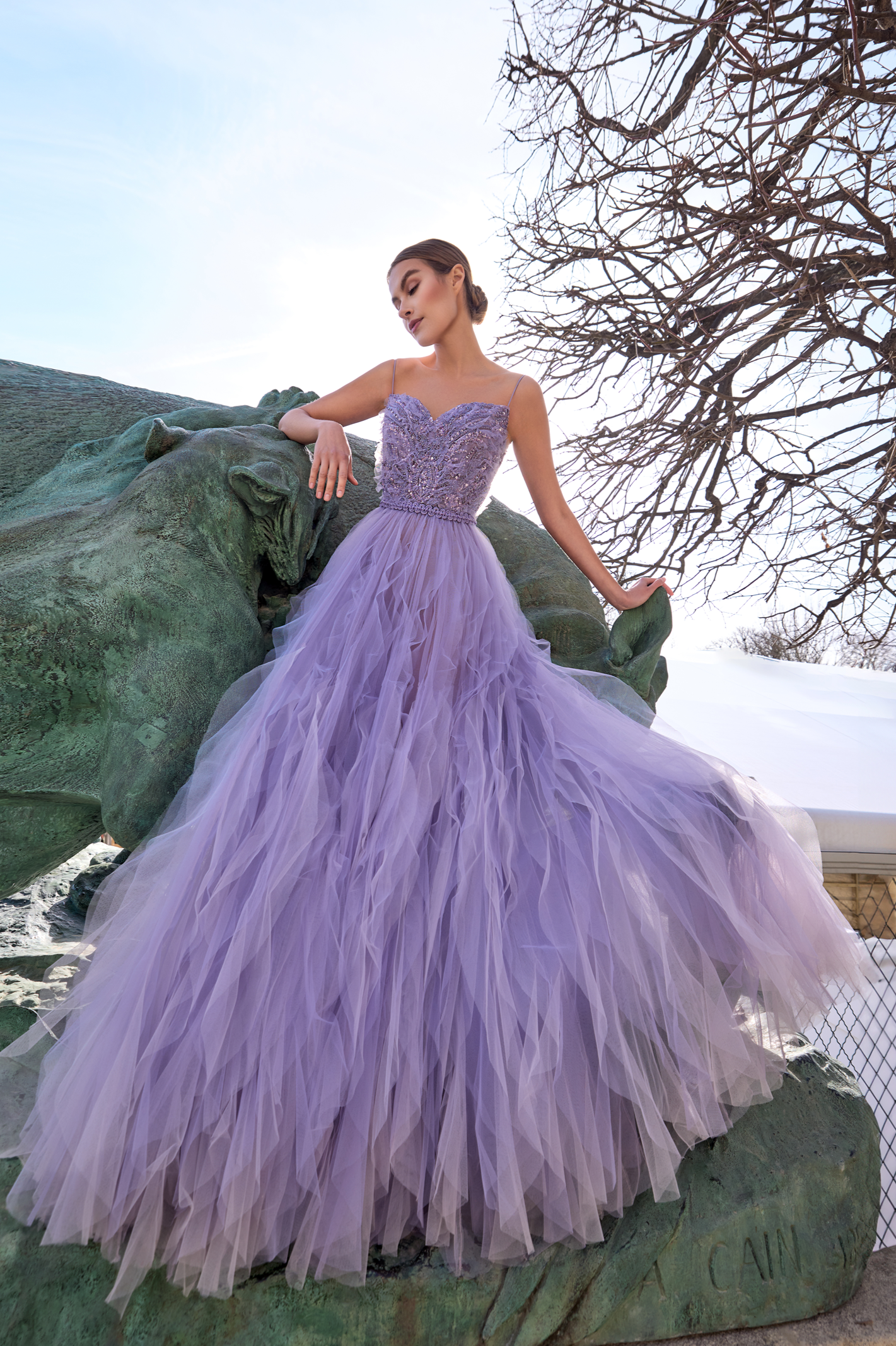 A Lavish Lavender Gown