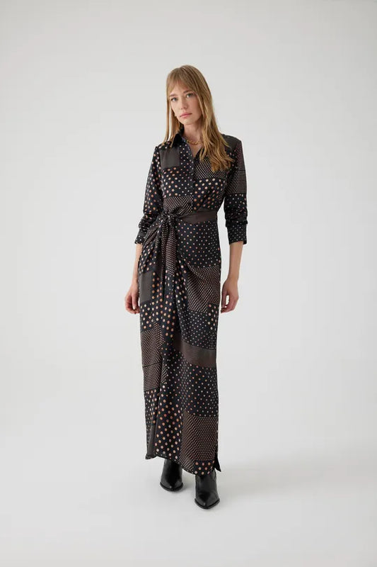 Dotted maxi dress