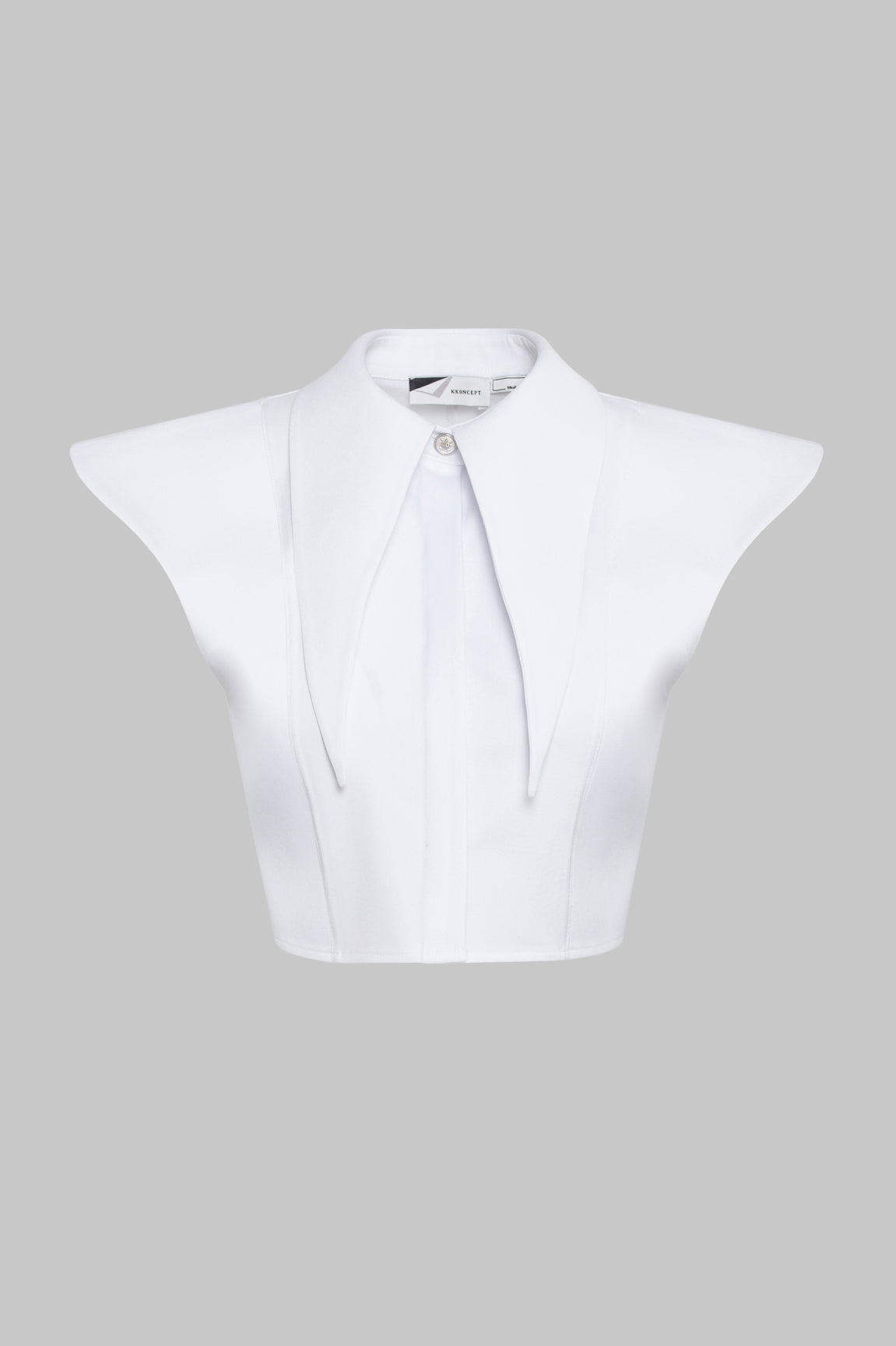 White Long Collar Shirt