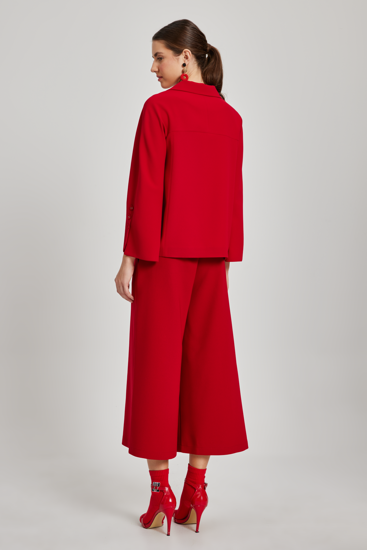 Bold Red Two-Piece Ensemble