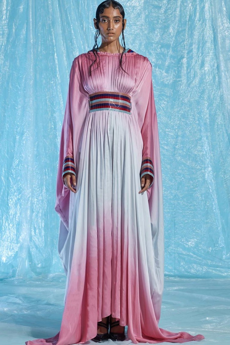 Glass Satin Kaftan