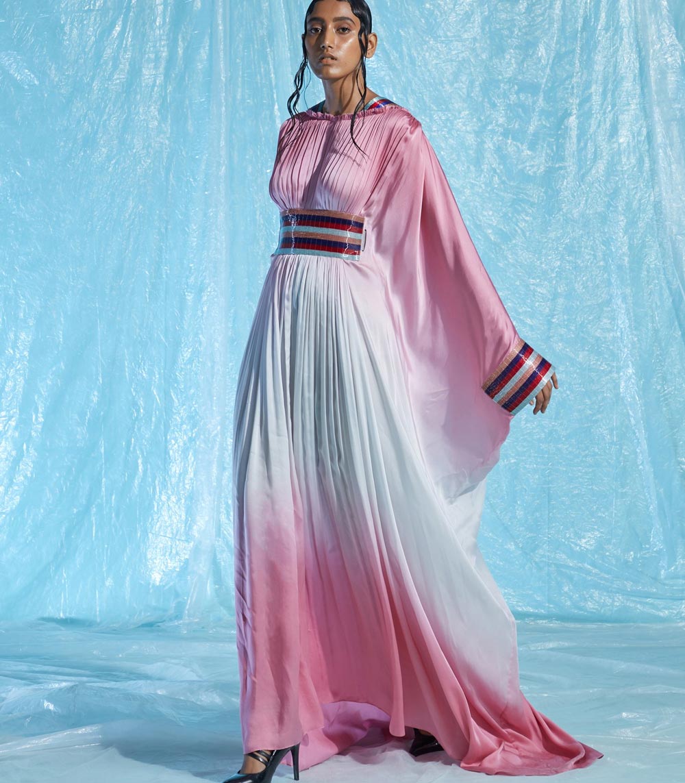 Glass Satin Kaftan