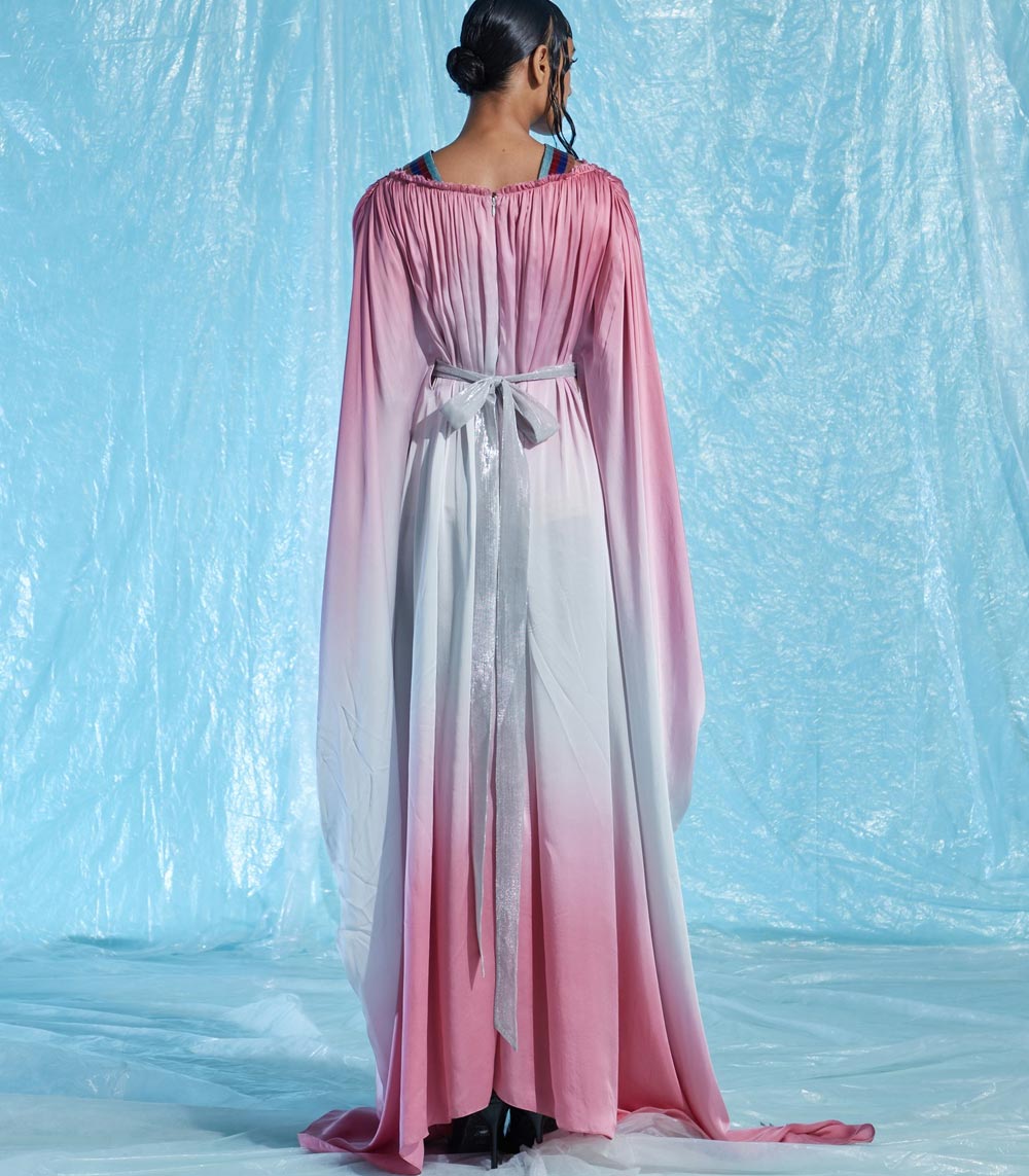 Glass Satin Kaftan