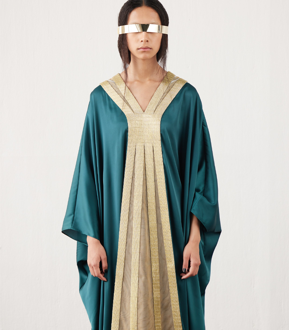 Metallic Embroidered Kaftan