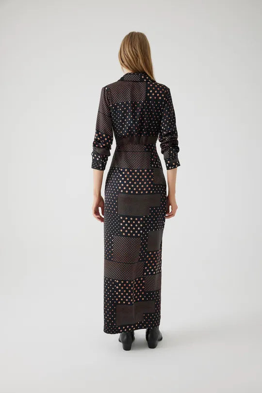 Dotted maxi dress