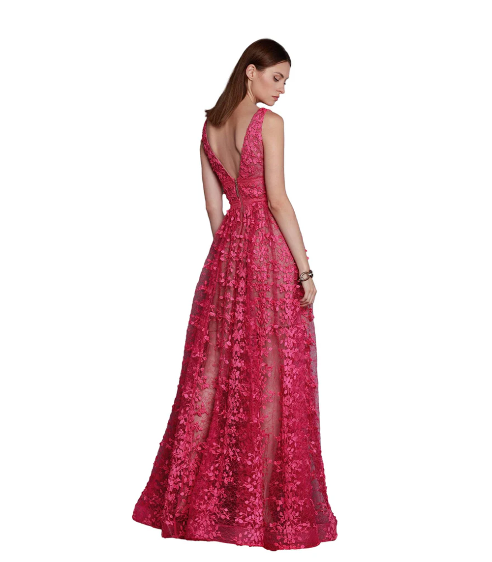 Megan Fuchsia Maxi Dress