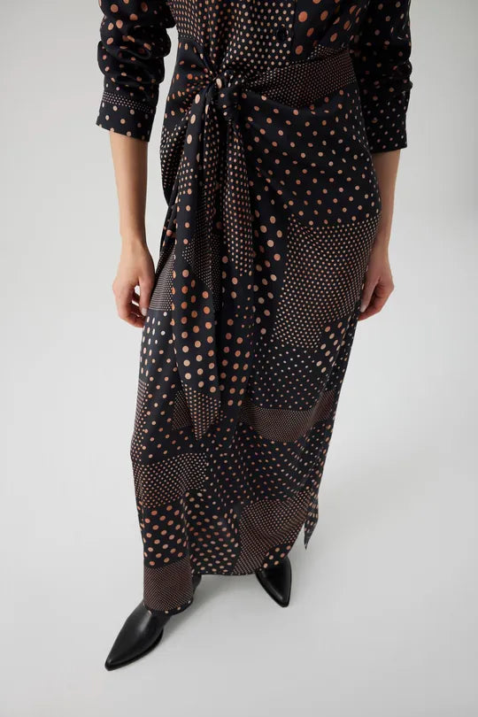 Dotted maxi dress