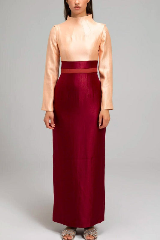 SAHDA DRESS MAROON