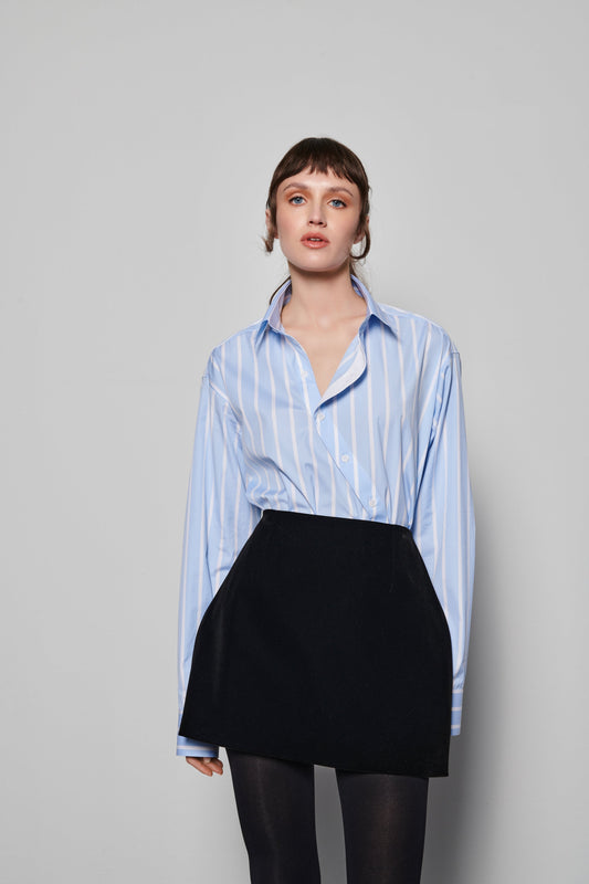 Blue Stripe Off-Side Shirt