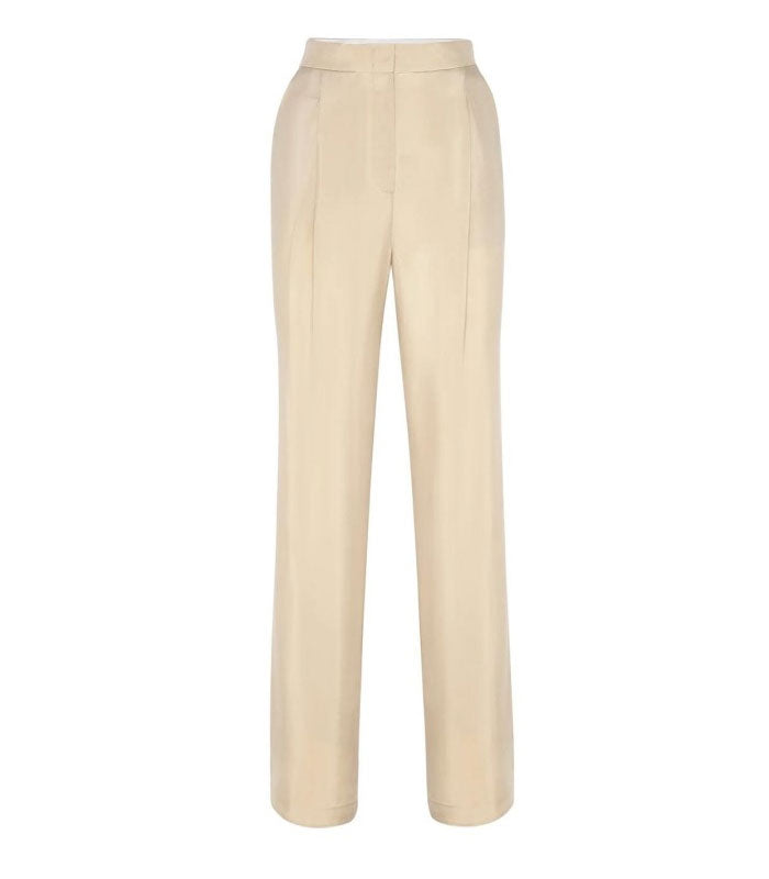 Nude Straight Pants