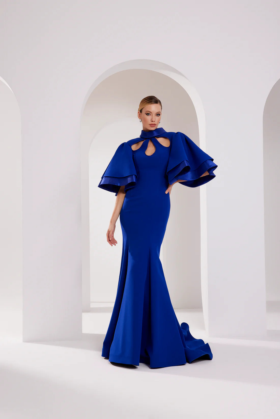 Keyhole Neck cut Gown