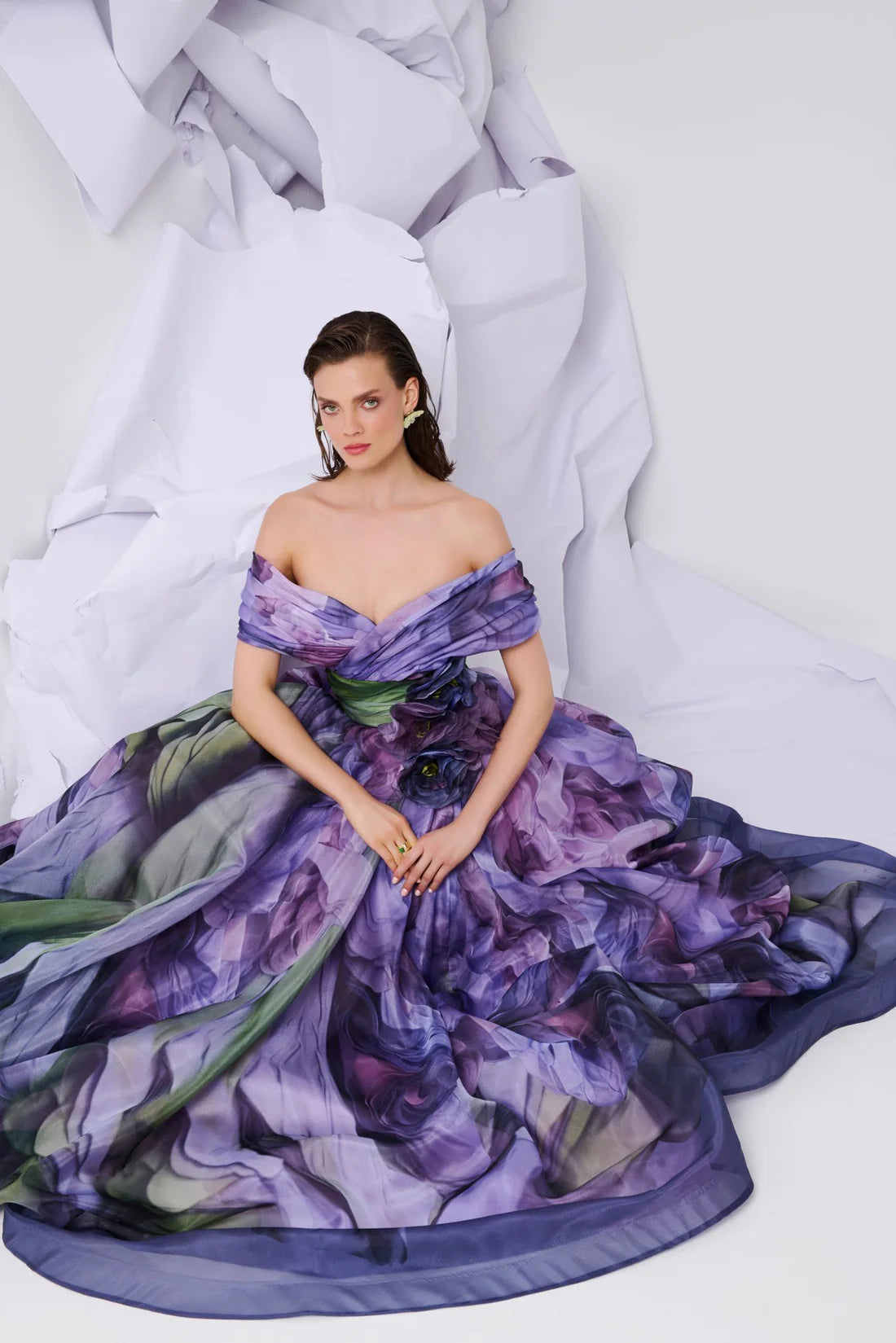 Ethereal Floral Gown