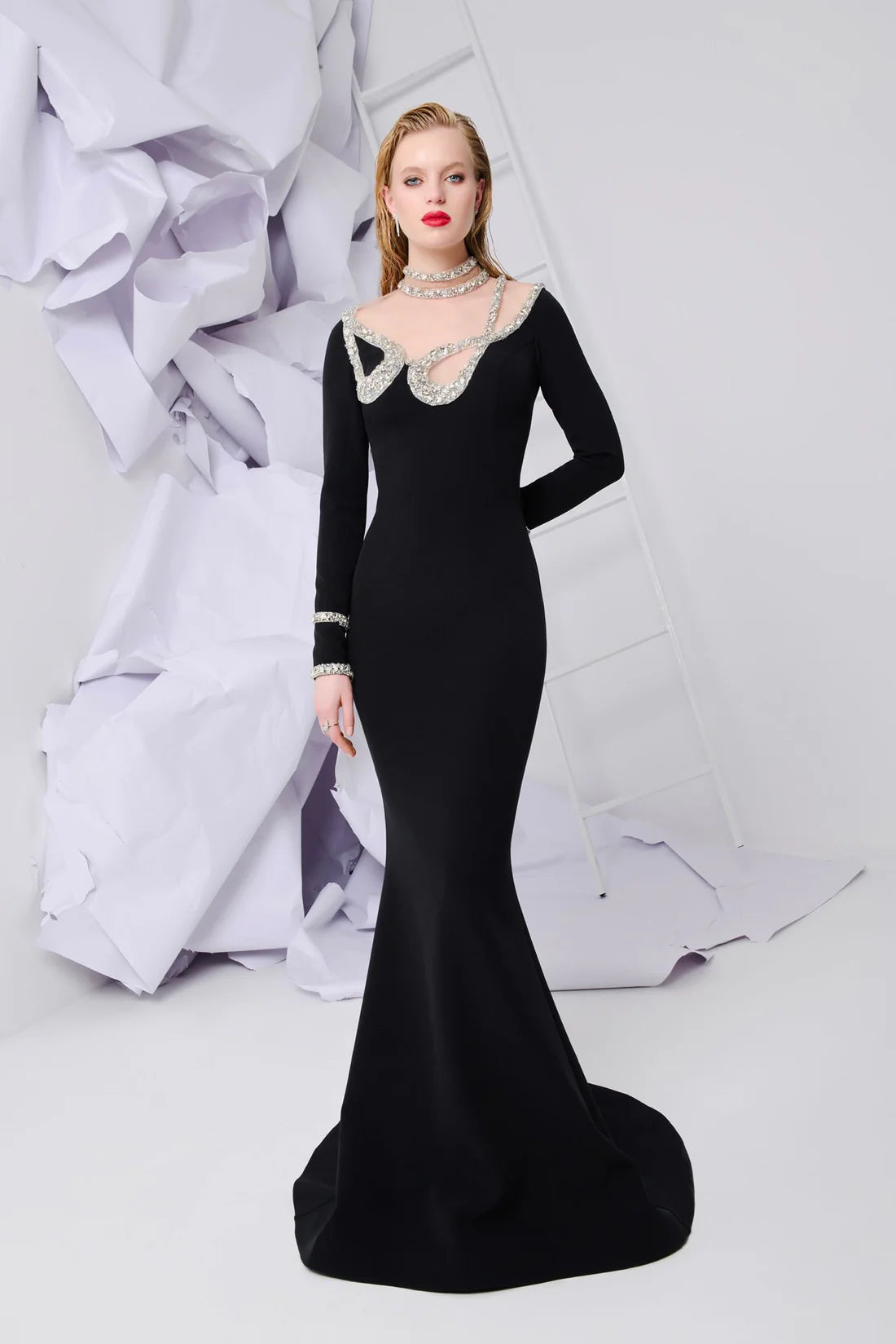 Glamorous Embellished Evening Gown