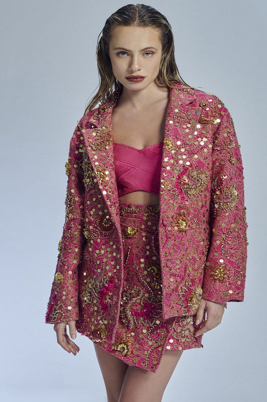 EMBROIDERED OVERSIZE JACKET