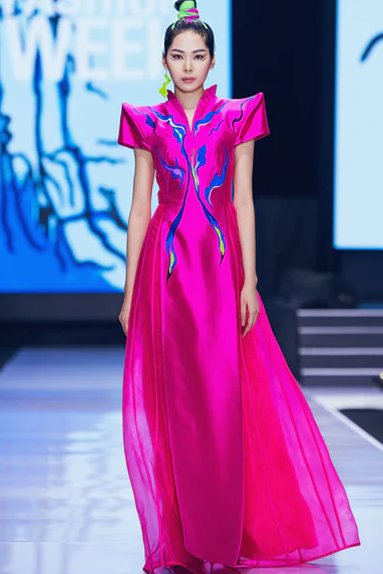 Pink Panther - Contemporary dress AoDai