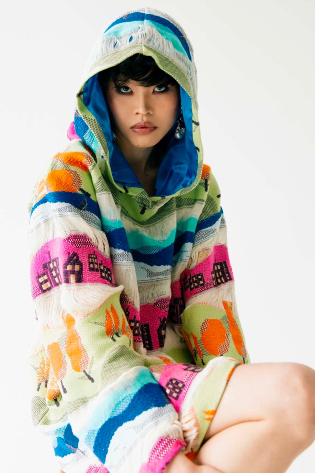 Whimsical Knit Hoodie