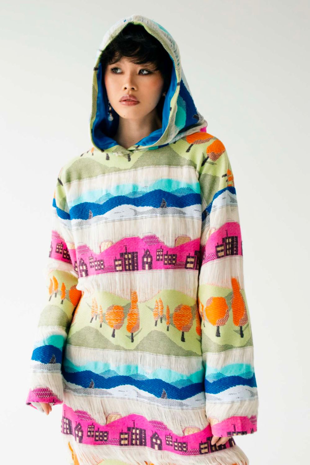 Whimsical Knit Hoodie