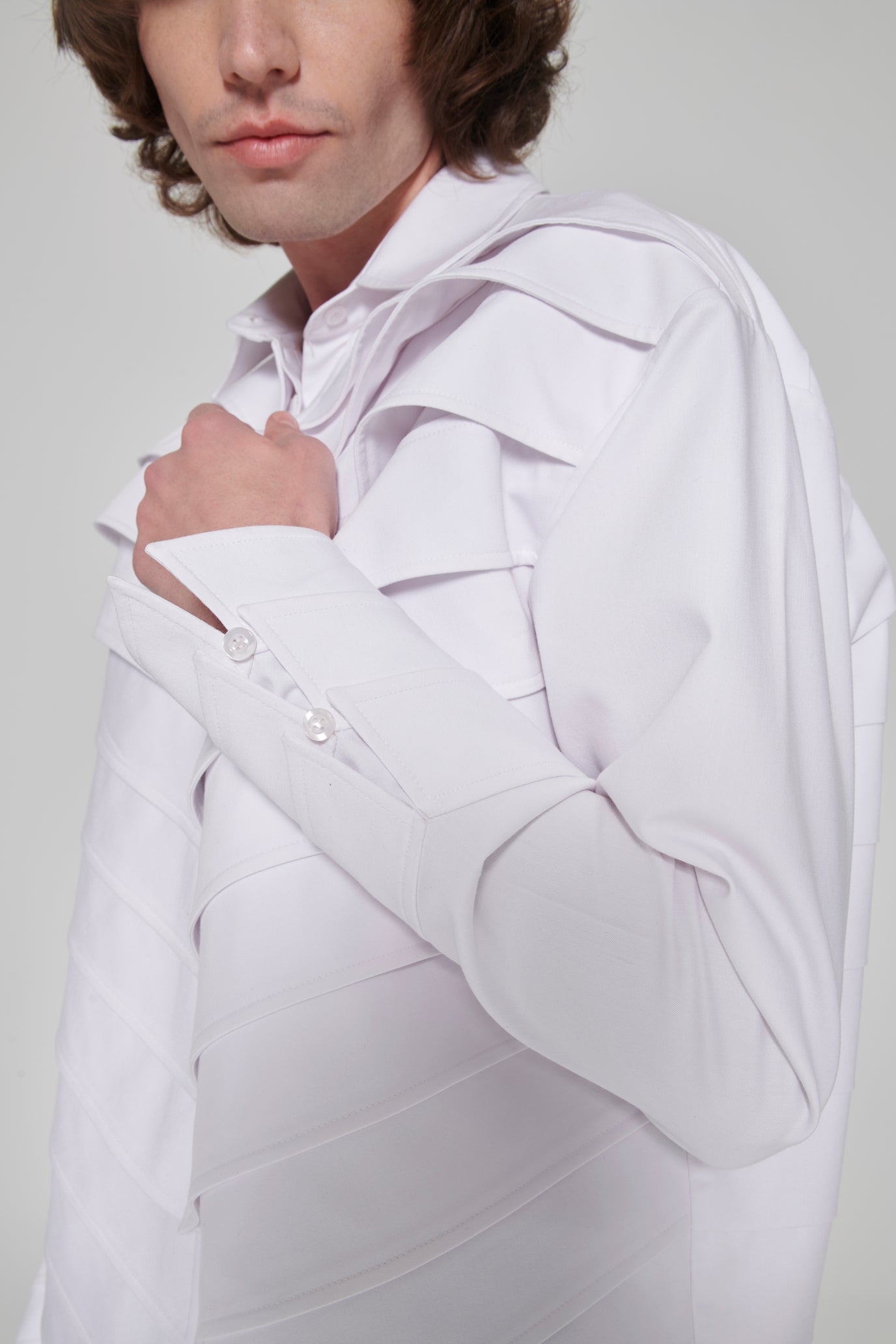 White Collar Jacket