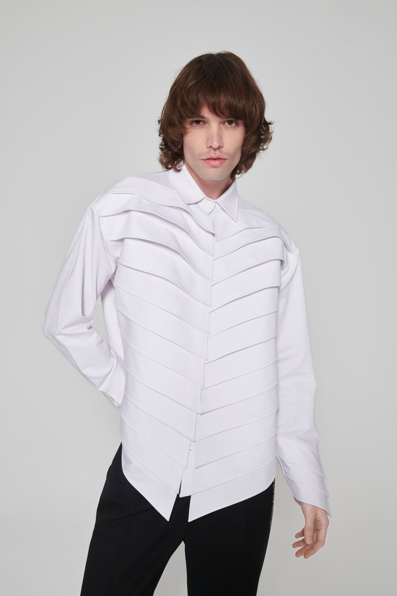 White Collar Jacket