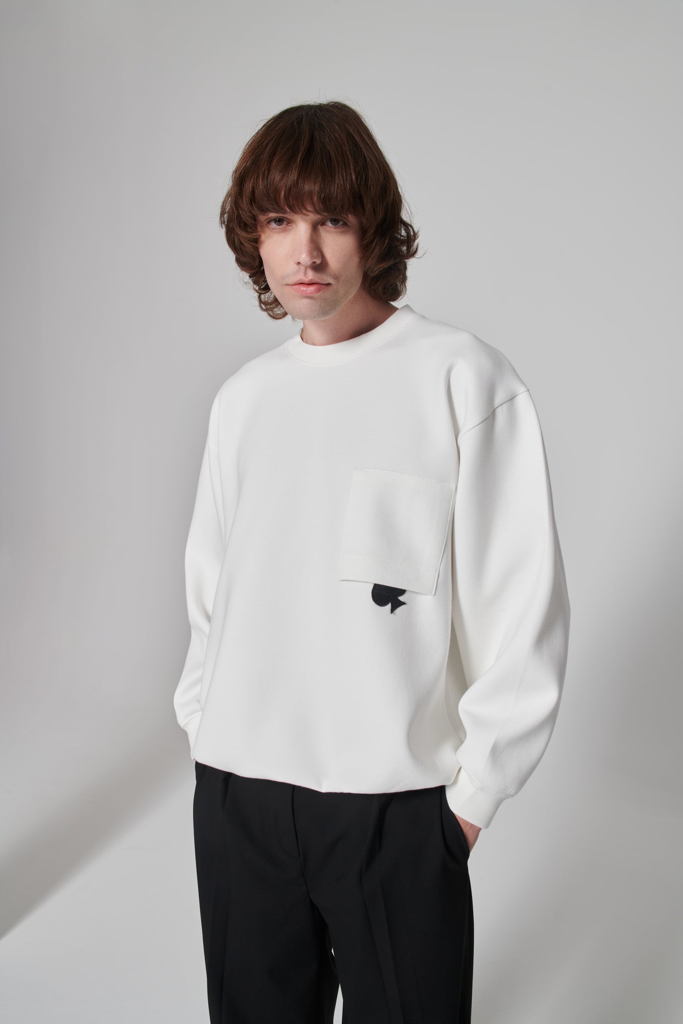 White Fallen Spade Sweatshirt