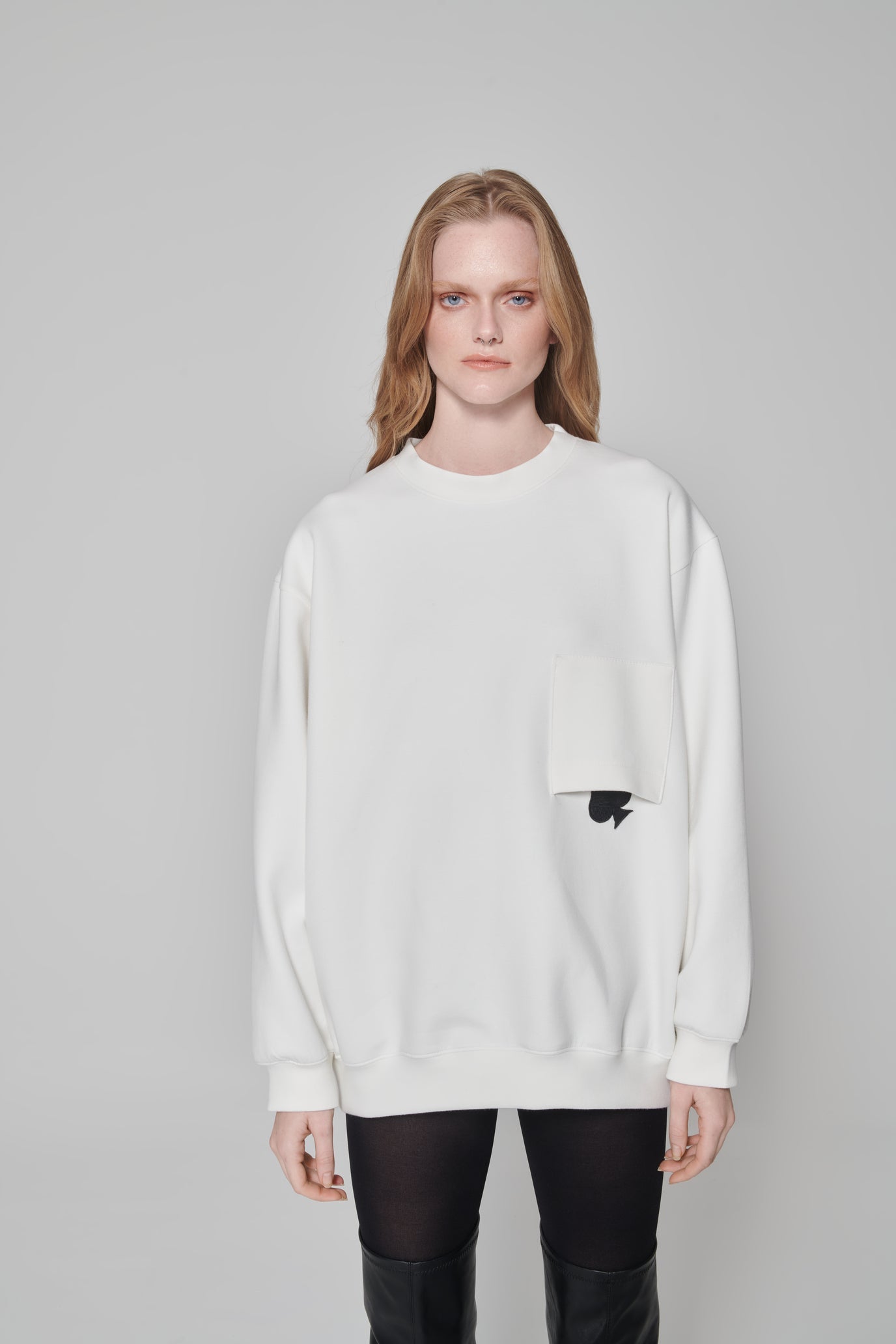 White Fallen Spade Sweatshirt