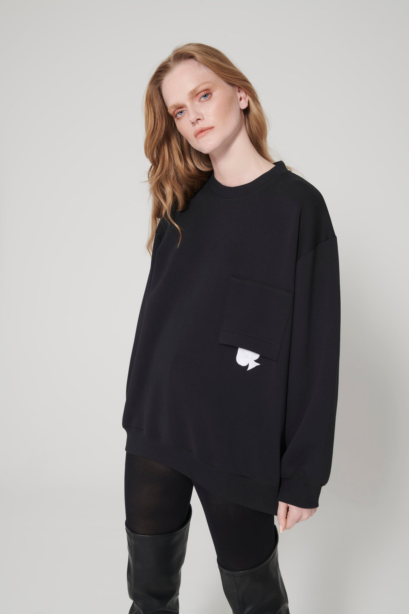 Black Fallen Spade Sweatshirt