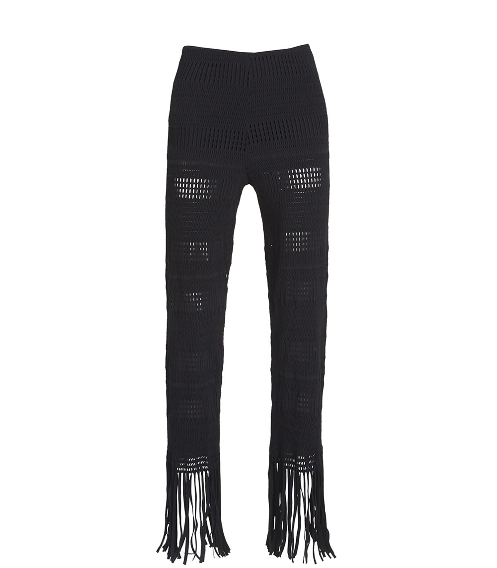 Knitted Pants With Fringe